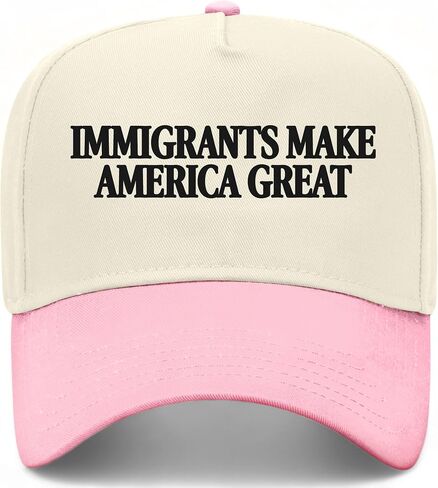 Immigrants Make America Great Vintage Trucker Hat | Premium Snapback Baseball Hat for Men & Women in Saudi Arabia
