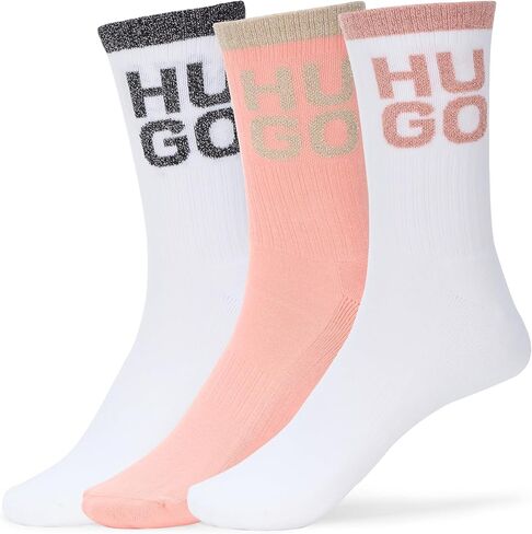Hugo للسيدات 3 حزم الشعار اللامع تمشيط الجوارب القطن in Saudi Arabia