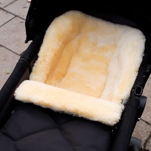 Werner Christ Baby Sheepskin footmuff Oslo Luxe for carrycot - Winter footmuff Made of Medical Fur (from 0 to 6 Months) for carrycot, Infant Carrier, Stroller in Kuwait