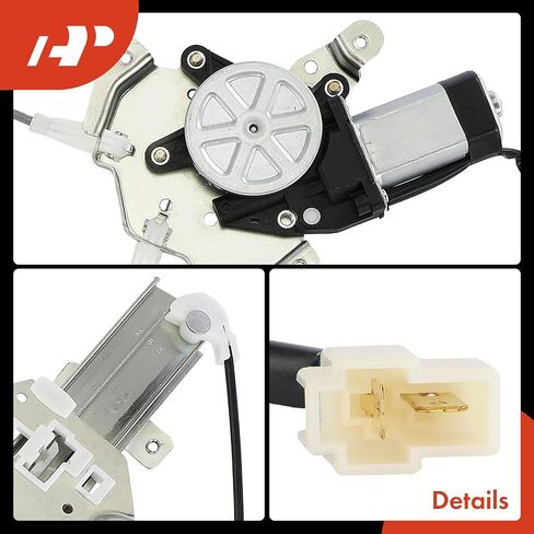 A-Premium Electric Power Window منظم مع محرك متوافق مع Eagle Summit & Mitsubishi Mirage 1989 1990 1991 1992 سيدان ، جانب الراكب الأيمن الأمامي in Kuwait