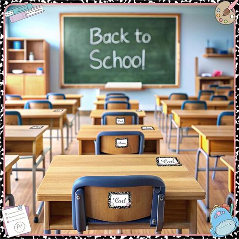 Starboling Kids Name Tags,48 Pcs Adhesive Desk Nameplates,Photo Name Tags Sticker for Classroom Student School Supplies,Name Tag Stickers Classroom Decor Name Stickers（Ball Photo Name Sticker） in Saudi Arabia