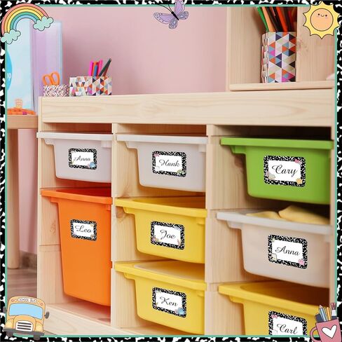 Starboling Kids Name Tags,48 Pcs Adhesive Desk Nameplates,Photo Name Tags Sticker for Classroom Student School Supplies,Name Tag Stickers Classroom Decor Name Stickers（Ball Photo Name Sticker） in Saudi Arabia