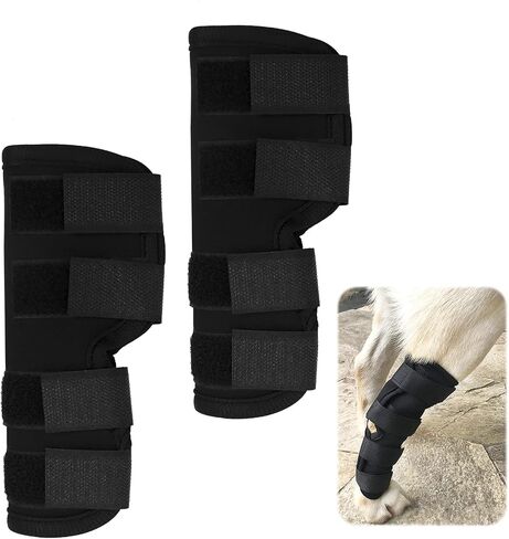Dog Leg Braces for Rear Leg, Adjustable Dog Leg Sleeve Added Mobility Safety for Active Aging Dogs, Knee Support Straps for Outdoor Adventures Daliy Use Enhanced Stability (1 Pair) in Saudi Arabia