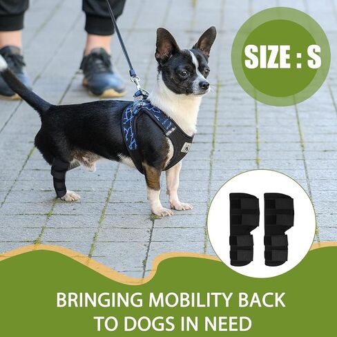 Dog Leg Braces for Rear Leg, Adjustable Dog Leg Sleeve Added Mobility Safety for Active Aging Dogs, Knee Support Straps for Outdoor Adventures Daliy Use Enhanced Stability (1 Pair) in Saudi Arabia
