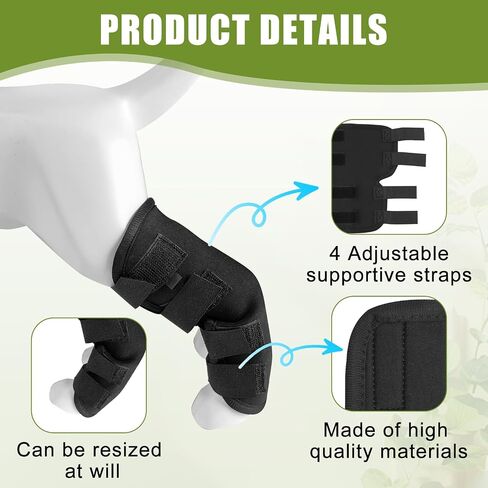 Dog Leg Braces for Rear Leg, Adjustable Dog Leg Sleeve Added Mobility Safety for Active Aging Dogs, Knee Support Straps for Outdoor Adventures Daliy Use Enhanced Stability (1 Pair) in Saudi Arabia