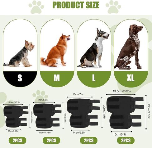 Dog Leg Braces for Rear Leg, Adjustable Dog Leg Sleeve Added Mobility Safety for Active Aging Dogs, Knee Support Straps for Outdoor Adventures Daliy Use Enhanced Stability (1 Pair) in Saudi Arabia