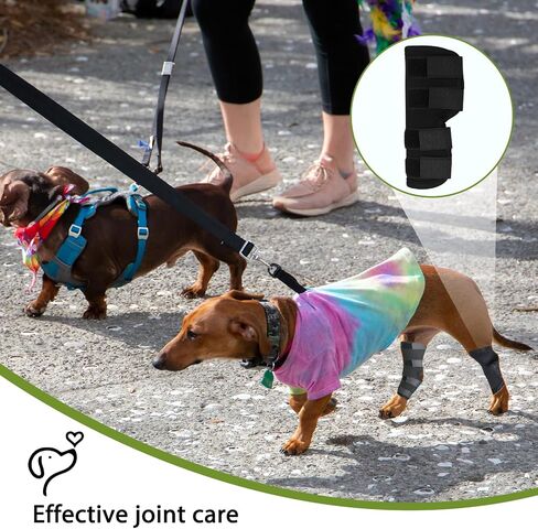 Dog Leg Braces for Rear Leg, Adjustable Dog Leg Sleeve Added Mobility Safety for Active Aging Dogs, Knee Support Straps for Outdoor Adventures Daliy Use Enhanced Stability (1 Pair) in Saudi Arabia