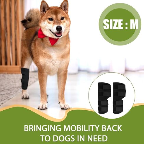Dog Leg Braces for Rear Leg, Adjustable Dog Leg Sleeve Added Mobility Safety for Active Aging Dogs, Knee Support Straps for Outdoor Adventures Daliy Use Enhanced Stability (1 Pair) in Saudi Arabia