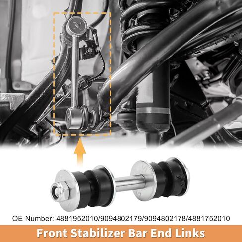 X AUTOHAUX 2pcs Front Sway Bar Links Stabilizer Link Kit for Toyota Echo 2000-2005 for Scion XB 04-06 No.4881952010/9094802179/9094802178/4881752010/9418210800 in Saudi Arabia
