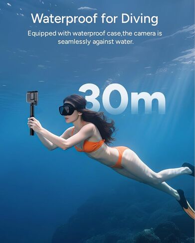 SJCAM SJ20 Action Camera 4K, F2.0/F1.3 Dual Lens, 154° FOV HDR, Low Light, 1850mAh Battery, Stabilization, Waterproof, 8X Zoom, Helmet Kits, Support Ext MIC& Remote Control in Kuwait