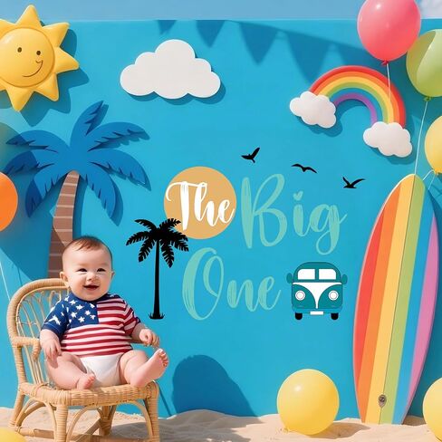 BOOMPA Golf Theme Hole in One Party Backdrop Decal Sign, Vinyl Wall Sticker, 23.6 x 11.8 inches (Green（Golf）) in Kuwait