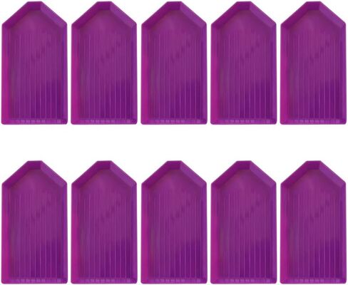 20 Pcs Plastic Diamond Painting Trays Small Bead Sorting Tray Diamond Art Organizer Tray Rhinestone Storage Tray Cross Stitch Tray for DIY Craft in Saudi Arabia