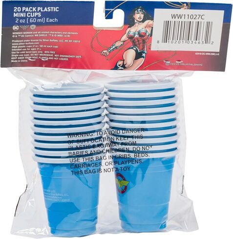 Nickelodeon SpongeBob SquarePants 4-Piece Plastic Mini Cup Set | Reusable Drinkware For Birthdays, Parties, Events | Each Holds 2 Ounces in Kuwait