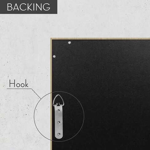 H-A Rustic Wooden Framed Wall Mirror, Farmhouse Style Vanity Mirror for Bedroom, Wood Stereo Hanging Mirror for Bathroom, 32''x24'' (Black) in Saudi Arabia