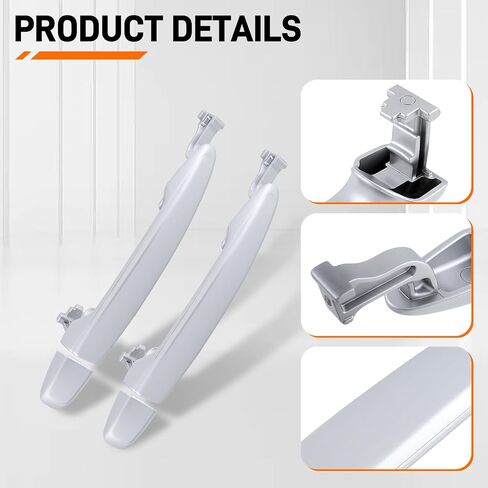 2Pcs Sliding Door Handle Compatible with Toyota Sienna 2004-2010, Rear Left Driver & Right Passenger Side Replace 69213-08020 69227-08040 in Saudi Arabia