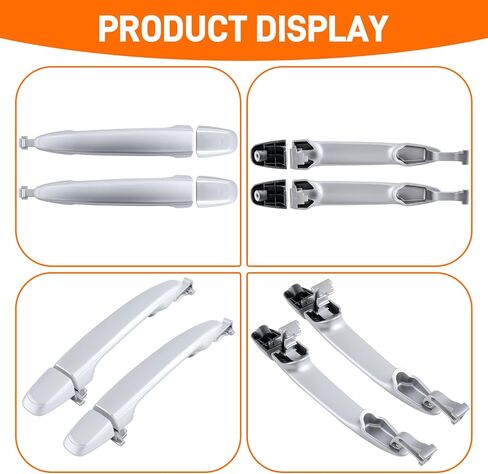 2Pcs Sliding Door Handle Compatible with Toyota Sienna 2004-2010, Rear Left Driver & Right Passenger Side Replace 69213-08020 69227-08040 in Saudi Arabia