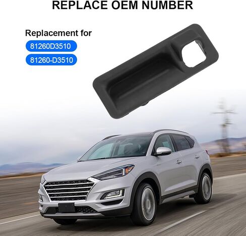 JDMON خلفي فتحة تبديل المفتاح تبديل مفتاح تبديل مقبض 81260D3510 81260-D3510 متوافق مع Hyundai Tucson 2019-2021 ، Kia Sportage 2020-2022 Liftgate Trunk Lid Boot Boot Open in Saudi Arabia