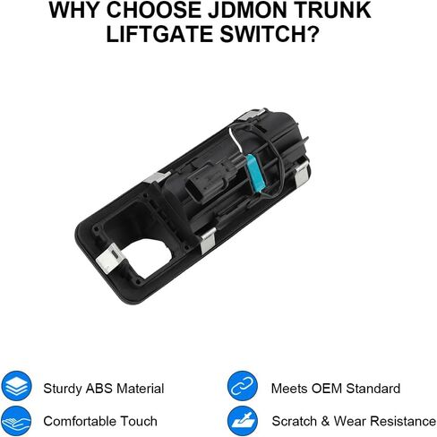 JDMON خلفي فتحة تبديل المفتاح تبديل مفتاح تبديل مقبض 81260D3510 81260-D3510 متوافق مع Hyundai Tucson 2019-2021 ، Kia Sportage 2020-2022 Liftgate Trunk Lid Boot Boot Open in Saudi Arabia