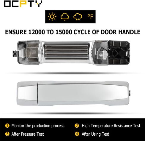 مقبض الباب الخارجي OCPTY Front Passenger Right Fit 2004-2018 لنيسان ل Titan ، 2016-2018 لنيسان لـ Titan XD Chrome 80640ZC00A ؛ 11395857 ؛ FDH010268 ؛ 80646ZC00A in Saudi Arabia