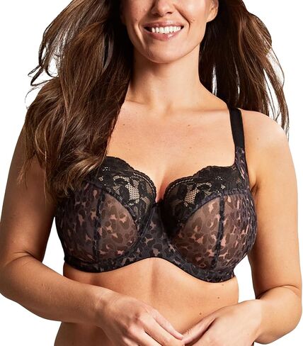Panache Women Nina's Nina underwire Stretch Lace Side Support Bra | نمط الشرفة ، تغطية كاملة للتشهيات الكبيرة in Kuwait