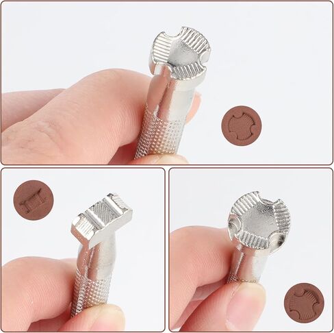 Qianyu 3 Pcs Leather Stamping Tool Professional Leather Background Stamping Tools for Craft Working Leather Craft Working DIY Working Leather Craft Stamp Tools Kits Carving Leather Handmade Art Tools in Saudi Arabia