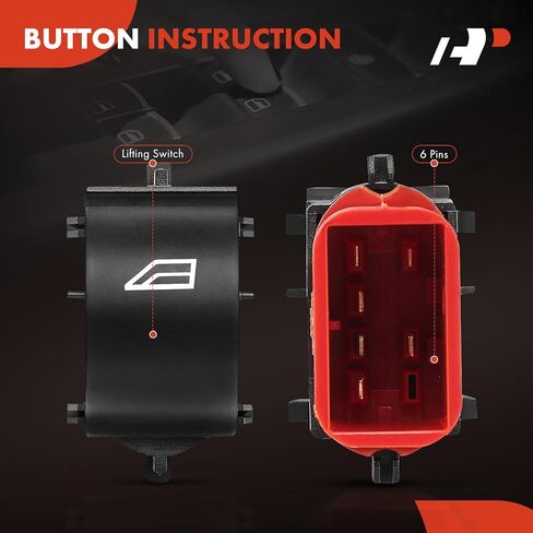 A-Premium Power Window Switch متوافق مع Ford Escape 2013-2019 ، Focus 2012-2018 ، Transit Connect 2014-2019 ، استبدل# BM5T14529BA in Saudi Arabia
