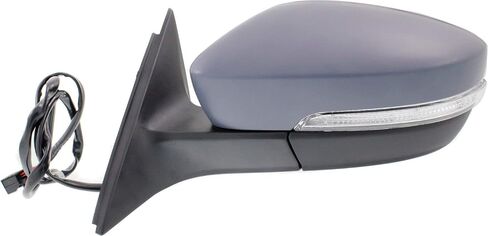 Kool Vue Passenger Side Power Heated Mirror for Volkswagen Passat 2012-2015 With Signal Light; Without Memory Paintable Build Date From April 2 2012 in Saudi Arabia