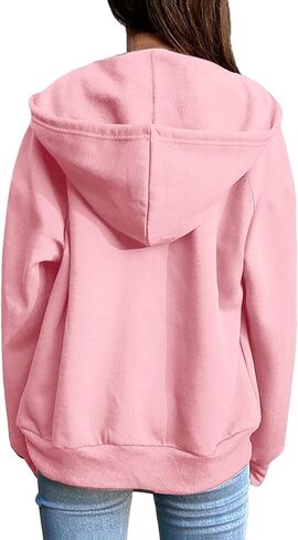 Womens zip Up Hoodies Long Sleeve Fall 2025 تجريب Swefshirts جيوب السترات الكاملة Zipper Coats in Saudi Arabia