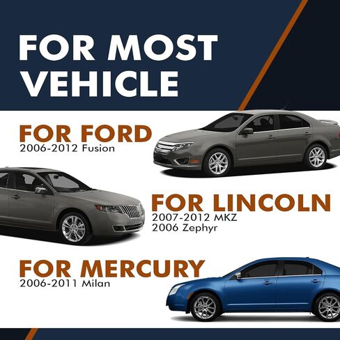 PM Auto مجموعة من 4 مقبض داخلي داخلي للخلع الأمامي لعام 2006-2012 Ford Fusion Chrome in Saudi Arabia