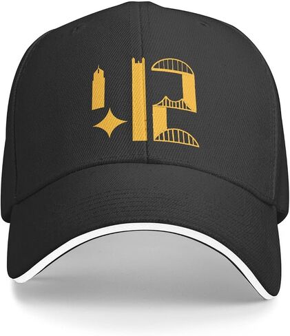 بيتسبرغ أفق 412 قبعة البالغة للجنسين القابلة للتعديل للبيسبول قبعة الشاحنة Sun Visor في الهواء الطلق قبعة رياضية للرجال نساء in Saudi Arabia