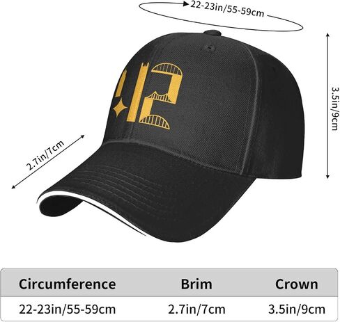 بيتسبرغ أفق 412 قبعة البالغة للجنسين القابلة للتعديل للبيسبول قبعة الشاحنة Sun Visor في الهواء الطلق قبعة رياضية للرجال نساء in Saudi Arabia
