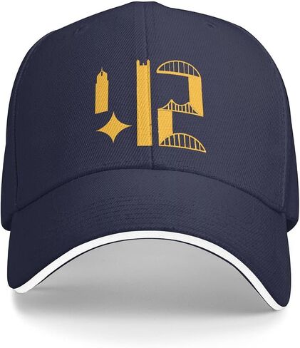 بيتسبرغ أفق 412 قبعة البالغة للجنسين القابلة للتعديل للبيسبول قبعة الشاحنة Sun Visor في الهواء الطلق قبعة رياضية للرجال نساء in Kuwait