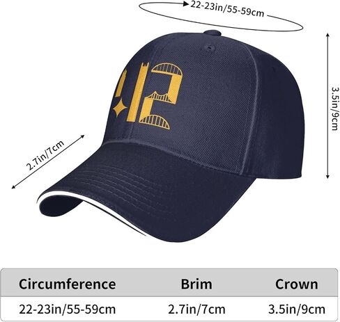 بيتسبرغ أفق 412 قبعة البالغة للجنسين القابلة للتعديل للبيسبول قبعة الشاحنة Sun Visor في الهواء الطلق قبعة رياضية للرجال نساء in Kuwait