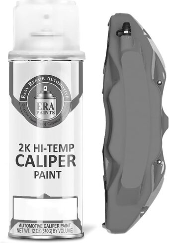 ERA Paints Nardo Gray Brake Caliper Paint With Omni-Curing Catalyst Technology - 2K Aerosol Glossy Finish High Temp Resistance And Extreme Durability Against Color Fade And Chemicals Like Brake Fluid in Kuwait