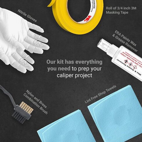 ERA Paints Nardo Gray Brake Caliper Paint With Omni-Curing Catalyst Technology - 2K Aerosol Glossy Finish High Temp Resistance And Extreme Durability Against Color Fade And Chemicals Like Brake Fluid in Kuwait