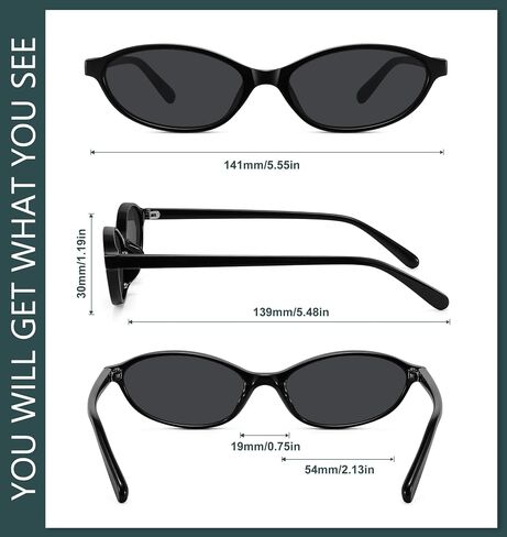 Wowsun Retro Oval Sunglasses Womens Small Cat Eye Levensy Shades UV400 الحماية in Kuwait