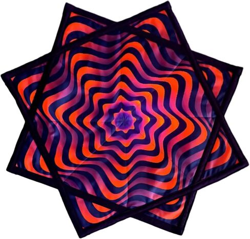 Star Air Flow Star, Spinning Cloth Flowstar, Dapo Star, Perfect for Juggling and Flow Arts, Portable and Durable (Blue) in Saudi Arabia