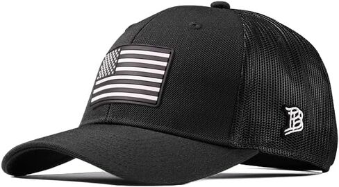 Branded Bills Vintage Old Glory PVC Curved Trucker, Snapback Closure, Lightweight, Comfortable Baseball Cap in Saudi Arabia