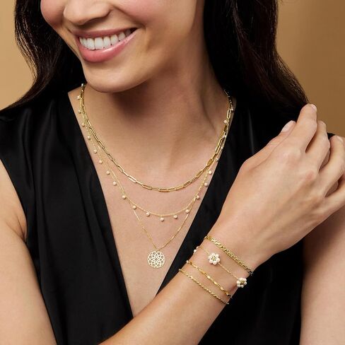 Ross-Simons RS Pure Italian 14kt Yellow Gold Paper Clip Link Necklace. 16 inches in Saudi Arabia