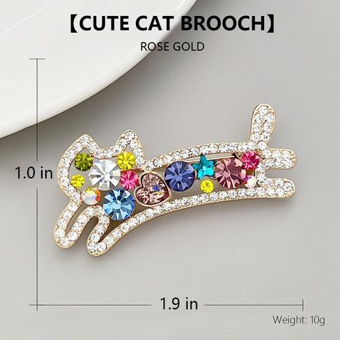 Colorful Crystal Dog Brooch for Women Cute Rhinestone Pin for Women Silver Plated Fashion Cute Colorful Crystal Animal Dog Brooch Lapel Pin in Kuwait