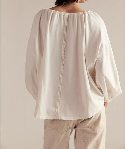 Women Long Puff Sleeve Front Tie Up Lace Trim Blouse Crop Tops Y2k Button Down Ruffle Hem Peplum Shirts Going Out in Kuwait
