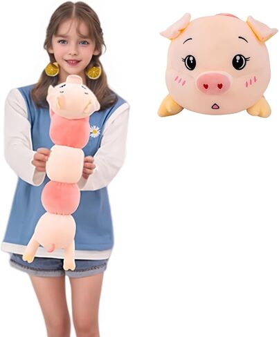Oversized Chillet Plush Toy 47 Inch Chillet Floppy Dolls Sleeping Hugging Pillow Giant Stuffed Animal Gifts for Kids Christmas Birthday (Pink Chillet 47 Inch) in Saudi Arabia