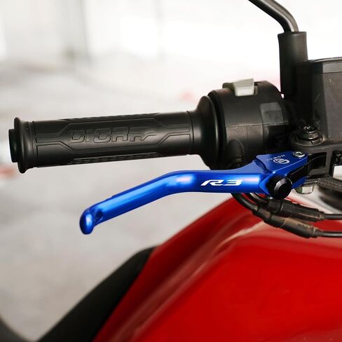 MOWOK Fit for Yamaha R3 YZF-R3 YZFR3 2015 2016 2017 2018 2019 2020 2021 2022 2023 2024 2025 Motorcycle Accessories CNC Brake Clutch Levers (Blue) in Saudi Arabia