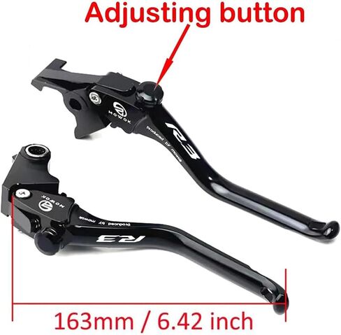 MOWOK Fit for Yamaha R3 YZF-R3 YZFR3 2015 2016 2017 2018 2019 2020 2021 2022 2023 2024 2025 Motorcycle Accessories CNC Brake Clutch Levers (Blue) in Saudi Arabia