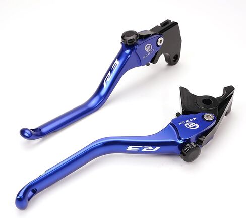 MOWOK Fit for Yamaha R3 YZF-R3 YZFR3 2015 2016 2017 2018 2019 2020 2021 2022 2023 2024 2025 Motorcycle Accessories CNC Brake Clutch Levers (Blue) in Saudi Arabia