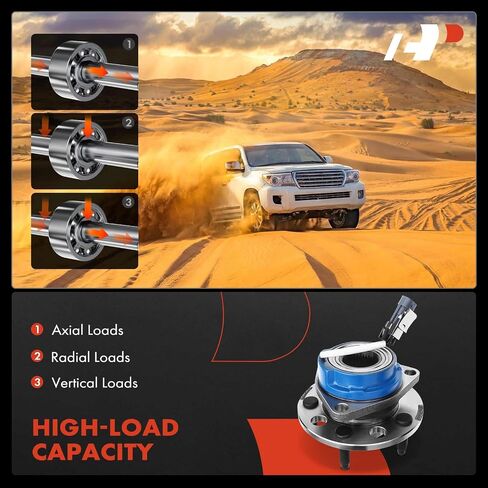 A-Premium Front Wheel Bearing وتجميع المحور مع ABS و 5-Lug متوافق مع Buick Century Lesabre Riviera & Cadillac Allante Deville Eldorado Seville & Chevrolet Lumina APV in Saudi Arabia