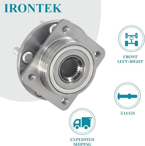 سائق Irontek الأمامي أو محمل عجلات الجانبية للركاب وتجميع المحور من أجل دودج 1991-1995 Caravan ، لكرايسلر 1991-1993 دايتونا/ 1991-1993 سلالة 5 lugs 2pcs 513075 in Saudi Arabia
