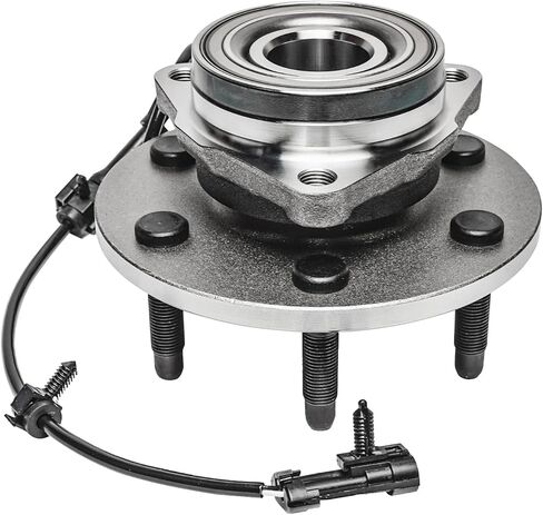 Detroit Axle - Front Wheel Bearing Hub CV Axle for 4WD Chevy GMC Silverado Sierra Suburban Avalanche Yukon XL 1500 Tahoe Cadillac Escalade ESV EXT, Wheel Hub Bearing Assembly CV Axle Replacement 6 Lug in Saudi Arabia