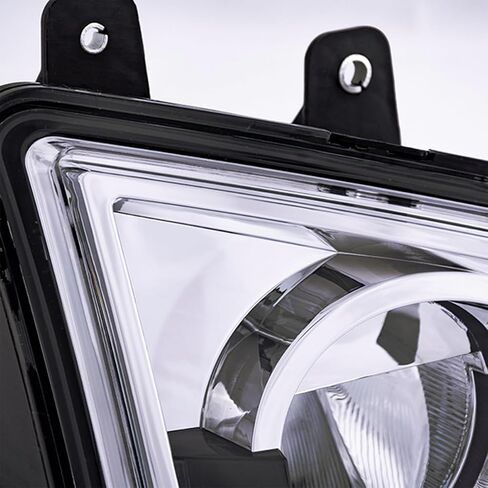 مصابيح ضوء الضباب الأمامية لقيادة الضباب متوافقة مع شاحنات Volvo VNL 2018+ (LED-Black ، زوج) in Kuwait