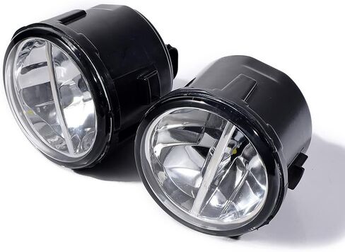 Pair Driving Fog Lamps H11 Led Fog Light White 6000K Compatible with Nissan Cube Juke Quest Murano Rogue Versa Infiniti FX EX QX M G Q in Saudi Arabia